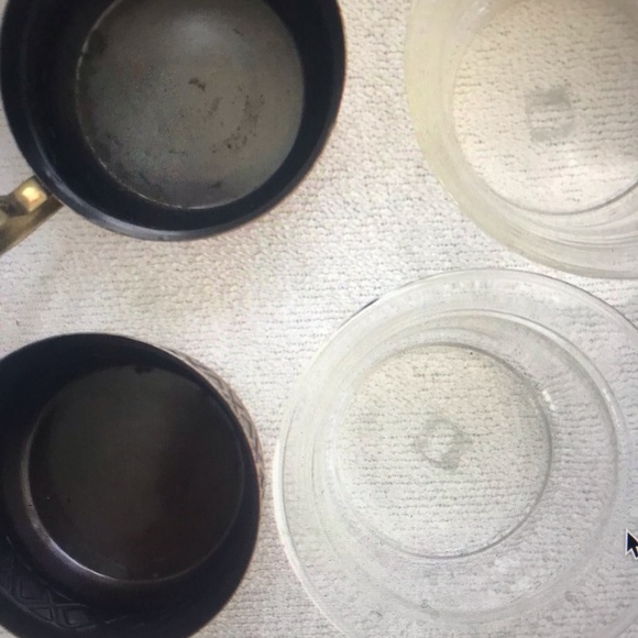 Set of 6 Schott Mainz Tea Glasses and Metal Holders Vintage Jena glass - Picture 4 of 7